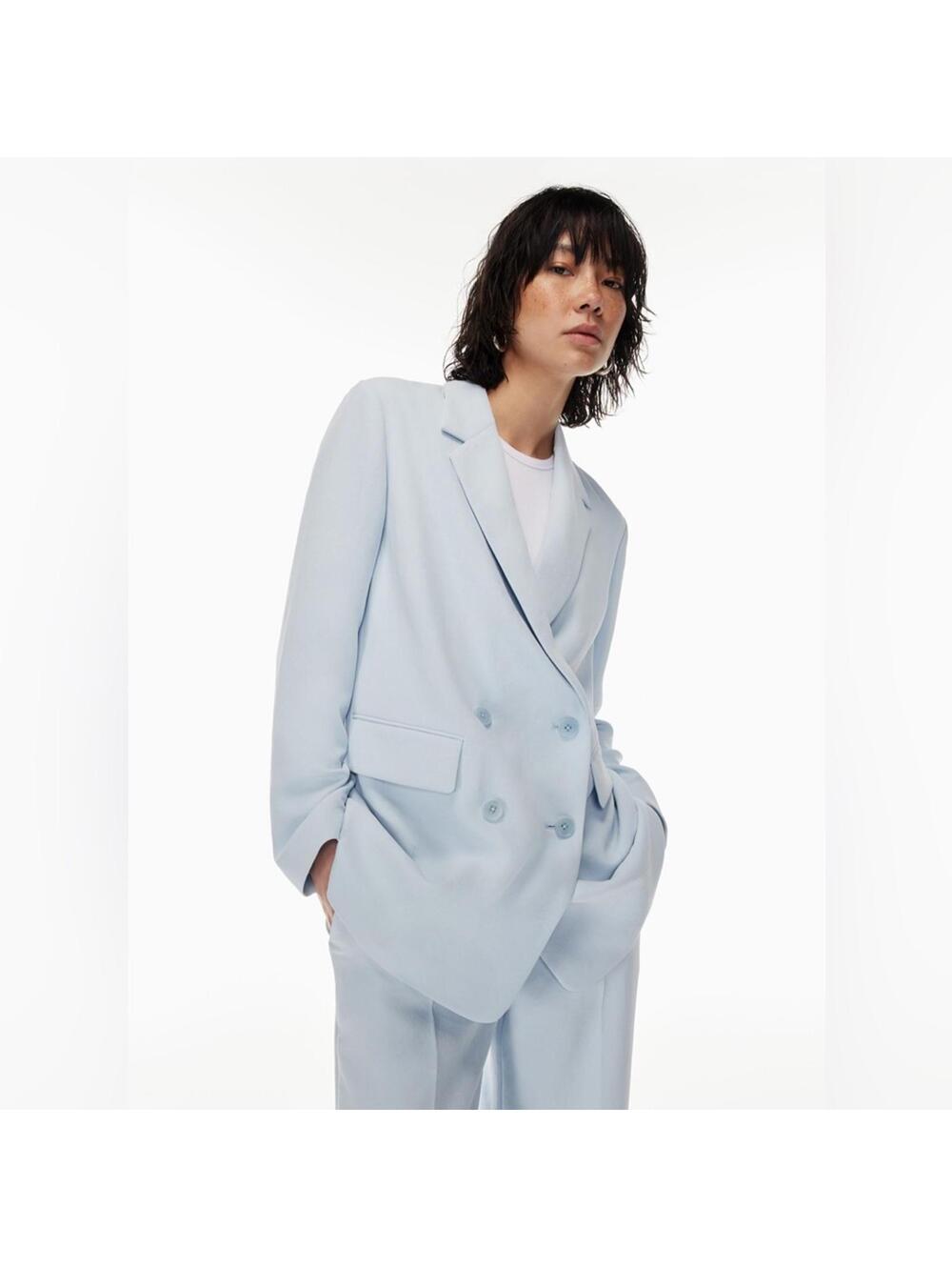 Aritzia Wilfred Cherelle Blazer - Baby Blue - XS